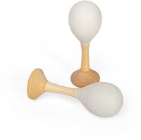 BigJigs Holz Musikinstrument Junior Maraca natürliches Spielzeug