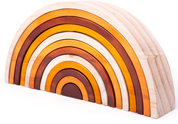 Bigjigs Natural Holz Stapeln Regenbogen groß