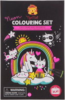 Tiger Tribe Neon Malset Einhörner und Freunde Bastelbox Kinder