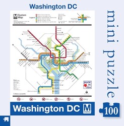 New York Puzzle Company Puzzle DC Metro Karte 100 Teile Puzzlespaß