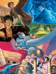 New York Puzzle Company Harry Potter Puzzle Mashup - 1500 Teile