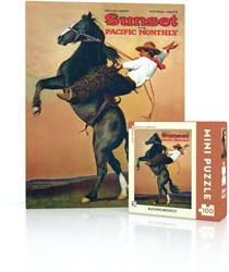 New York Puzzle Company Puzzle Bucking Bronco Mini 100 Teile Lernspiel
