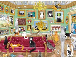 Gibsons Katzenmuseum Puzzle 1000 Teile Erwachsene nachhaltiges Karton