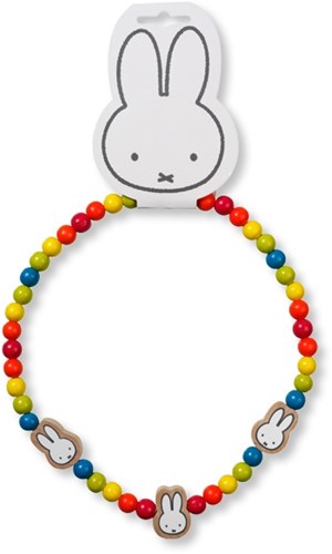 Bambolino Toys Miffy Halskette Holzperlen Regenbogen Kinderschmuck-2