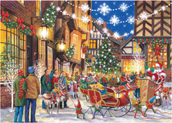 House of Puzzles Weihnachts-Puzzle Santa Switch On 500 Teile Karton