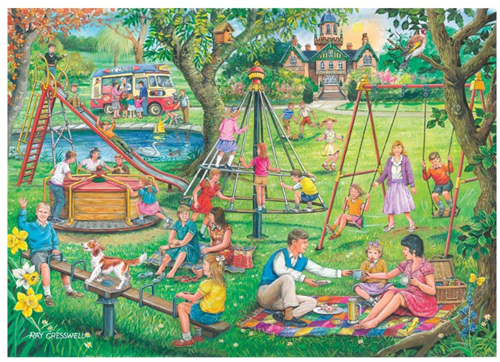 House of Puzzles - OG *No.8 - Park & Rides 1000 PC - Original Packaging