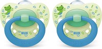 Nuk Schnuller Silikon 6-18 Monate Frosch Design 2er Set-2