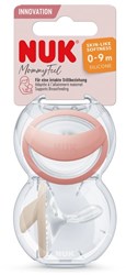 NUK Silikon Schnuller Baby 0-9 Monate Blush Beige 2 Stück BPA-frei