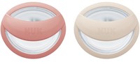 NUK Silikon Schnuller Baby 0-9 Monate Blush Beige 2 Stück BPA-frei-2