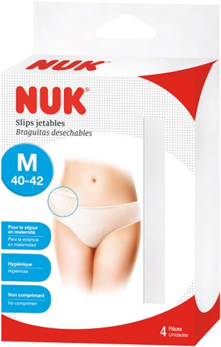 Nuk Schwangerschaft Slip Einweg Unterwäsche Größe M 4 Stück Komfort