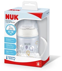 Nuk Baby Trainingsbecher Silikon 150ml Weiß Multicolor Temperaturkontrolle