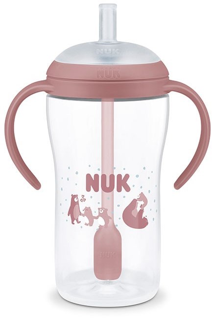 Nuk Trinkbecher Strohhalm Perfect Match 260ml auslaufsicher Bär Baby 8M+