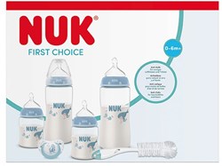 NUK Babyflaschen Set Anti-Kolik 0-6 Monate BPA-frei Wal-Design