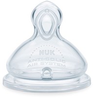 Nuk Babyflaschensauger Silikon 0M+ Anti-Kolik 2er-Set