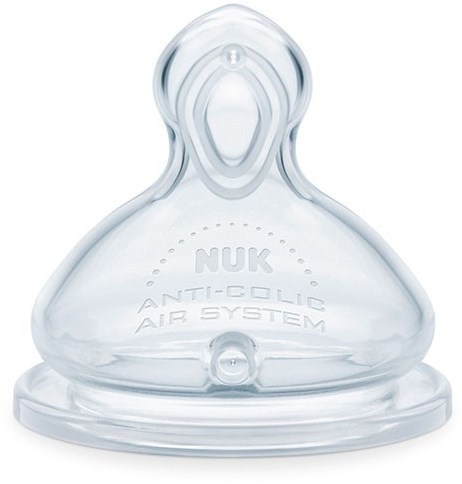 Nuk Babyflaschensauger Silikon 0M+ Anti-Kolik 2er-Set