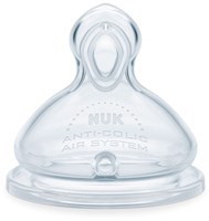 Nuk Babyflaschensauger Silikon 3M+ Medium Anti-Kolik 2 Stück