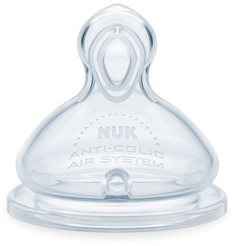Nuk Babyflaschensauger Silikon 3M+ Medium Anti-Kolik 2 Stück
