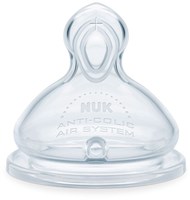 Nuk Babyflaschensauger Silikon XL 6M+ Anti-Kolik 2 Stück