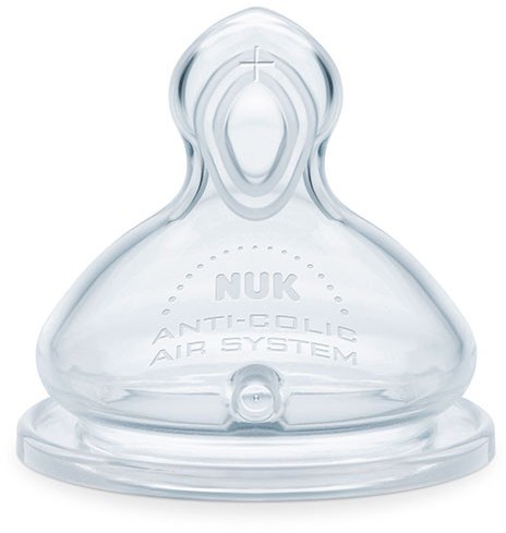 Nuk Babyflaschensauger Silikon XL 6M+ Anti-Kolik 2 Stück