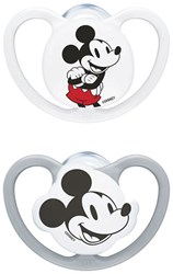 Nuk Baby Schnuller Silikon Mickey 0-6 Monate - 2er Set