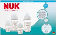 Nuk - Perfect Match - Bottle Set - Glass - 0-3M+ - Rainbow (was NU-10225316)-2