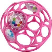 Oball Rassel Ball 10 cm - Pink Baby Spielzeug