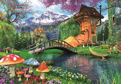 Clementoni Puzzle - 500 Teile - The Old Shoe House - Kompaktbox - Erwachsenenpuzzle