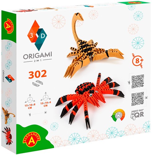 Alexander Toys ORIGAMI 3D-Spinne und Skorpion – 302 Stück