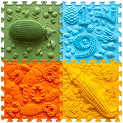 Ortoto Sensory Massage Puzzle Matten Gras Box 8 Stück