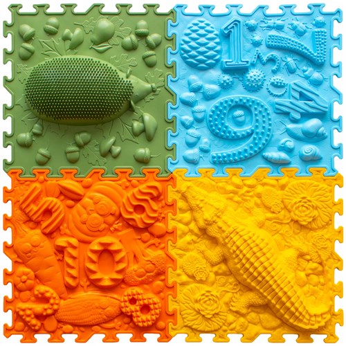 Ortoto Sensory Massage Puzzle Matten Gras Box 8 Stück