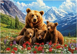 Educa Puzzle Grizzlybären Kanada 1000 Teile Puzzle Erwachsene