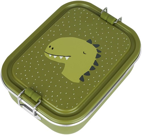 Trixie Brotdose Lunchbox Mr. Dino - Edelstahl - Grün - Kinder-3