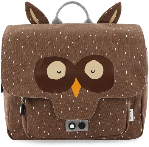 Trixie Schultasche Rucksack Mr. Owl - wasserabweisend und robust für Kinder
