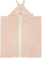 Trixie Kapuzen-Badetuch Bio-Baumwolle 70x130cm Mrs. Rabbit rosa