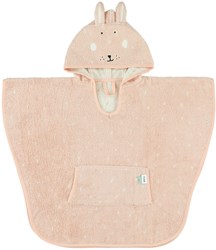 Trixie Poncho Kinder Badetuch Bio-Baumwolle Mrs. Rabbit rosa