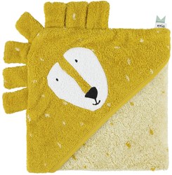 Trixie Kapuzen-Badetuch Bio-Baumwolle 75x75cm Mr. Lion Babyhandtuch