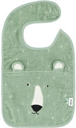 Trixie Lätzchen - Bio-Baumwolle - Mr. Polar Bear - Baby Lätzchen grün