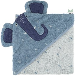 Trixie Kapuzenbadetuch Bio-Baumwolle 75x75cm Mrs. Elephant Babyhandtuch