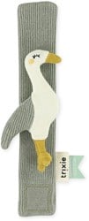 Trixie Baby Armband-Rassel Spielzeug - Reiher - Bio-Baumwolle