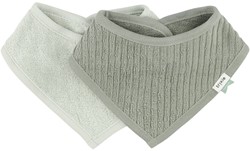 Trixie Bandana Lätzchen Baby 2er-Pack Hush Olive saugfähige Baumwolle