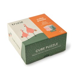 Trixie Würfelpuzzle Tiere - FSC Karton - Buntes Spielzeug für Kinder