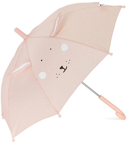 Trixie Kinderregenschirm - rosa Kaninchen Mrs. Rabbit - recyceltes Polyester