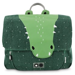 Trixie Schultasche Rucksack Mr. Crocodile - Kindertasche grün wasserabweisend