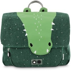 Trixie Schultasche Rucksack Mr. Crocodile - Kindertasche grün wasserabweisend
