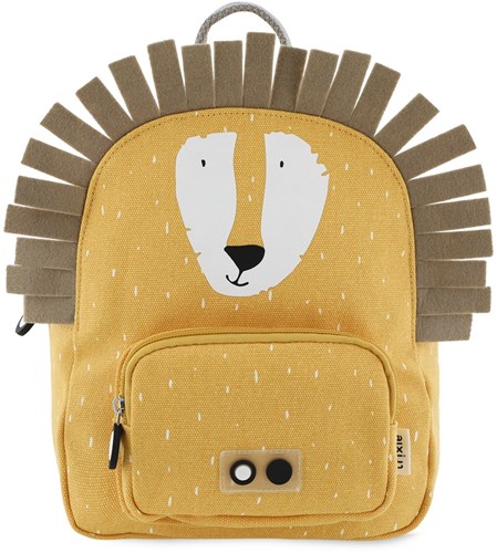 Trixie Rucksack gelb - Kinderrucksack Mr. Lion mit wasserabweisender Beschichtung