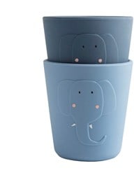 Trixie Silikon Becher 2-pack - Mrs. Elephant