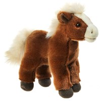 Heunec Plüsch Pferd stehend 23cm Kuscheltier braun Spielzeug