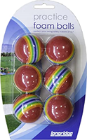 Longridge Schaumstoff Übungsbälle bunt 6er Pack Golf Spielzeug