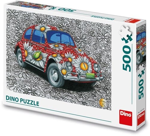 Dino Puzzle VW Käfer 500 Teile - buntes Spielzeug Puzzle-2