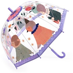 Djeco Kinder-Regenschirm musikalische Tiere transparent bunt Regenaccessoire